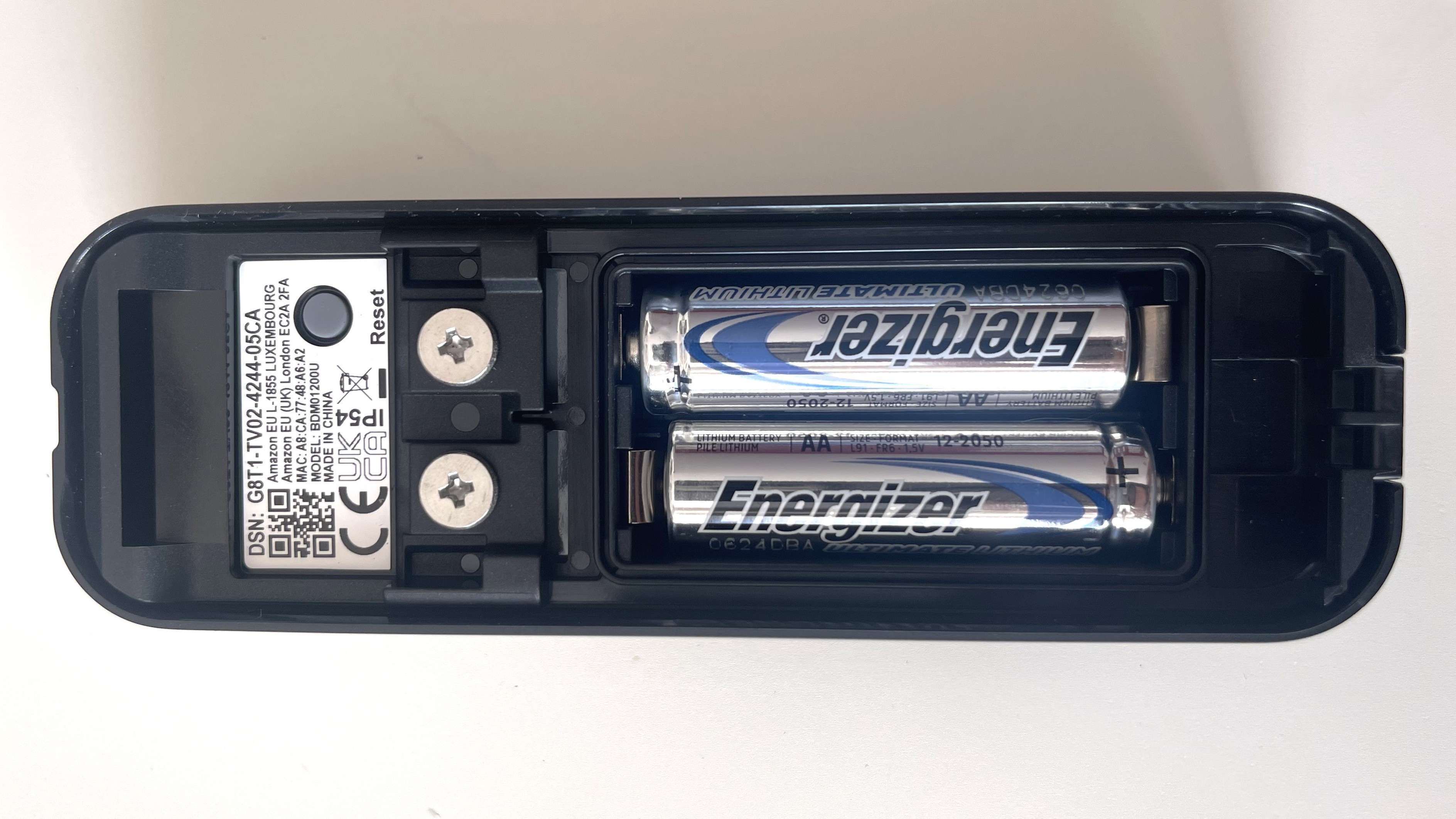 Blink Video Doorbell open to show batteries