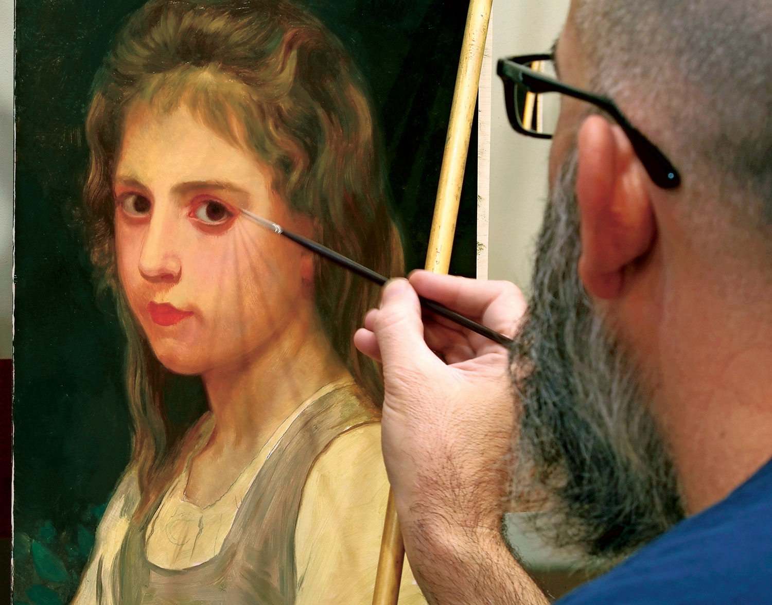 A copy of the painting Jeanne, by William Adolphe Bouguereau