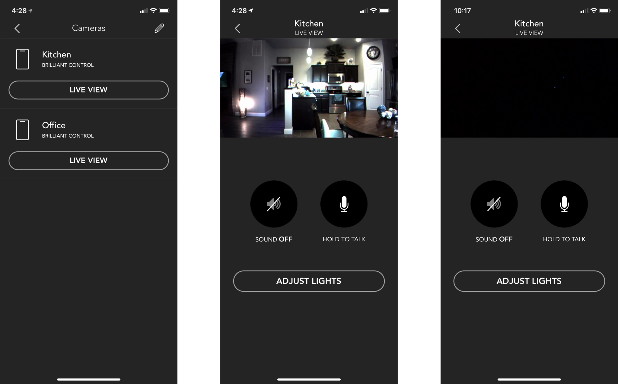 Brilliant Home Control App Camera View