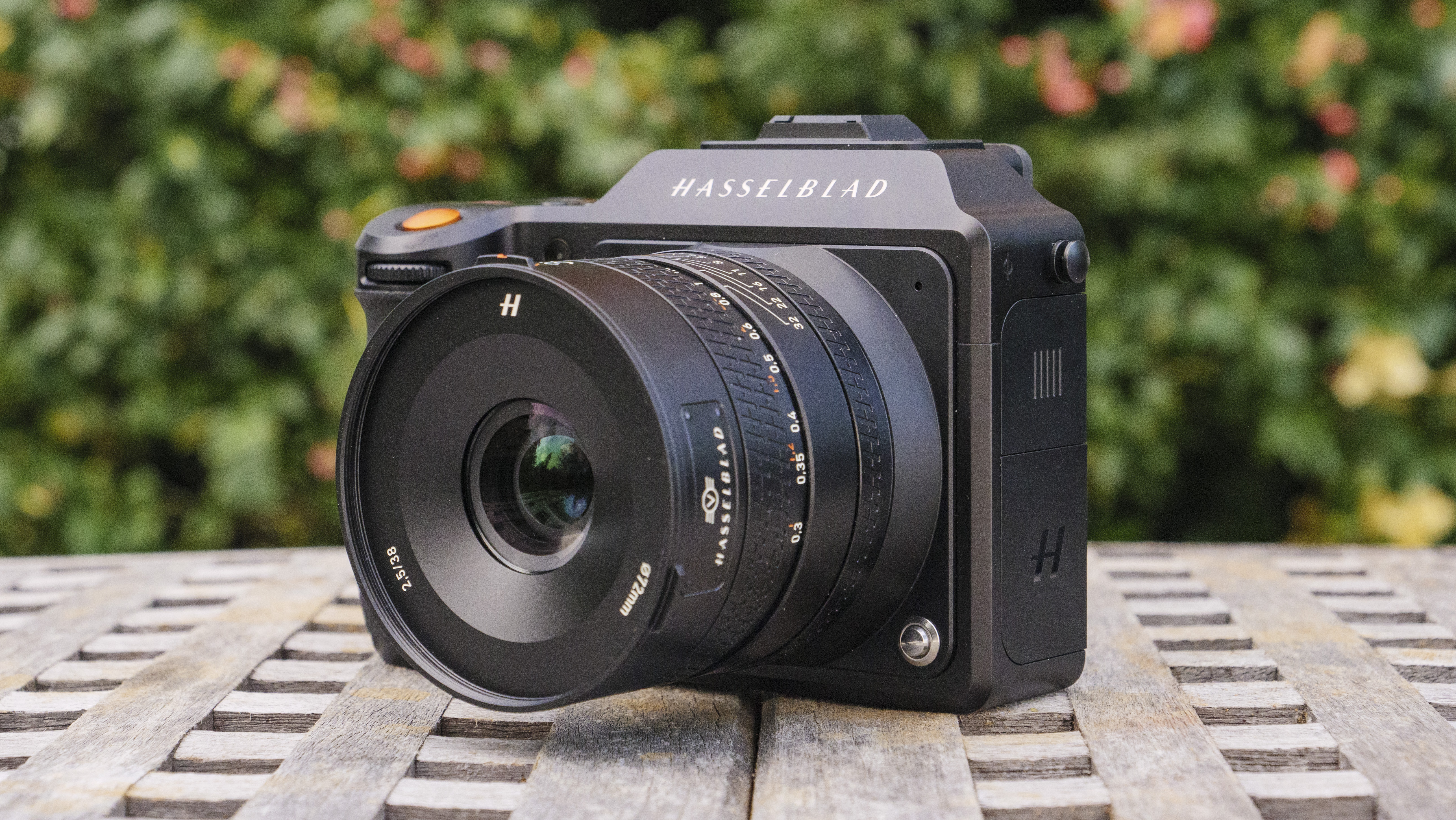 The Hasselblad X2D 100C camera on a table