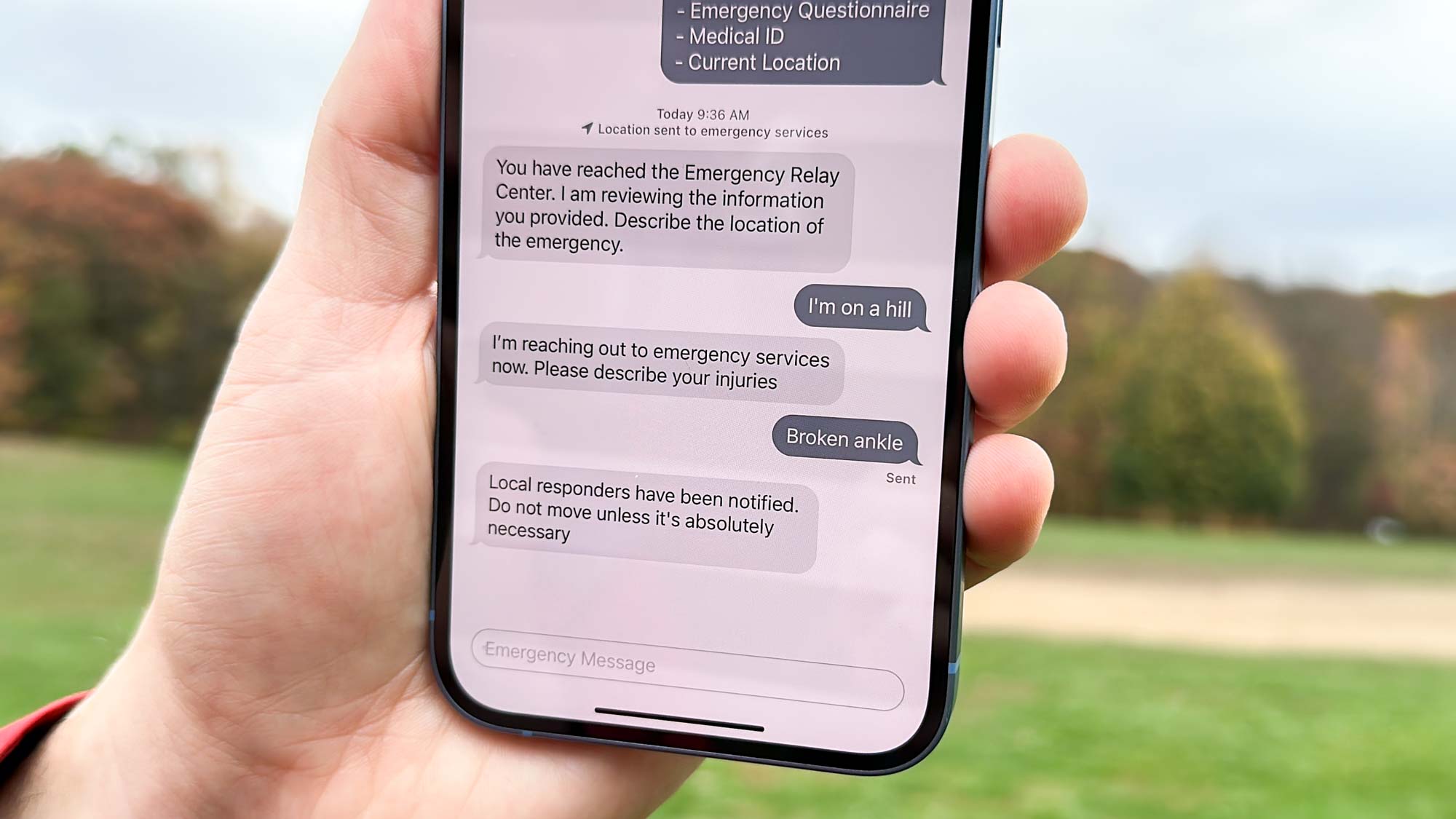 Emergency SOS via Satellite on iPhone 14
