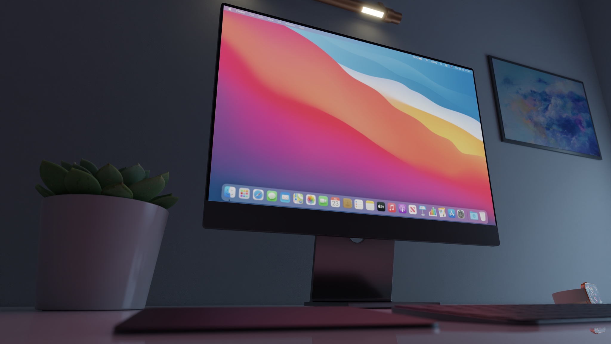 Imac Pro Desk Render