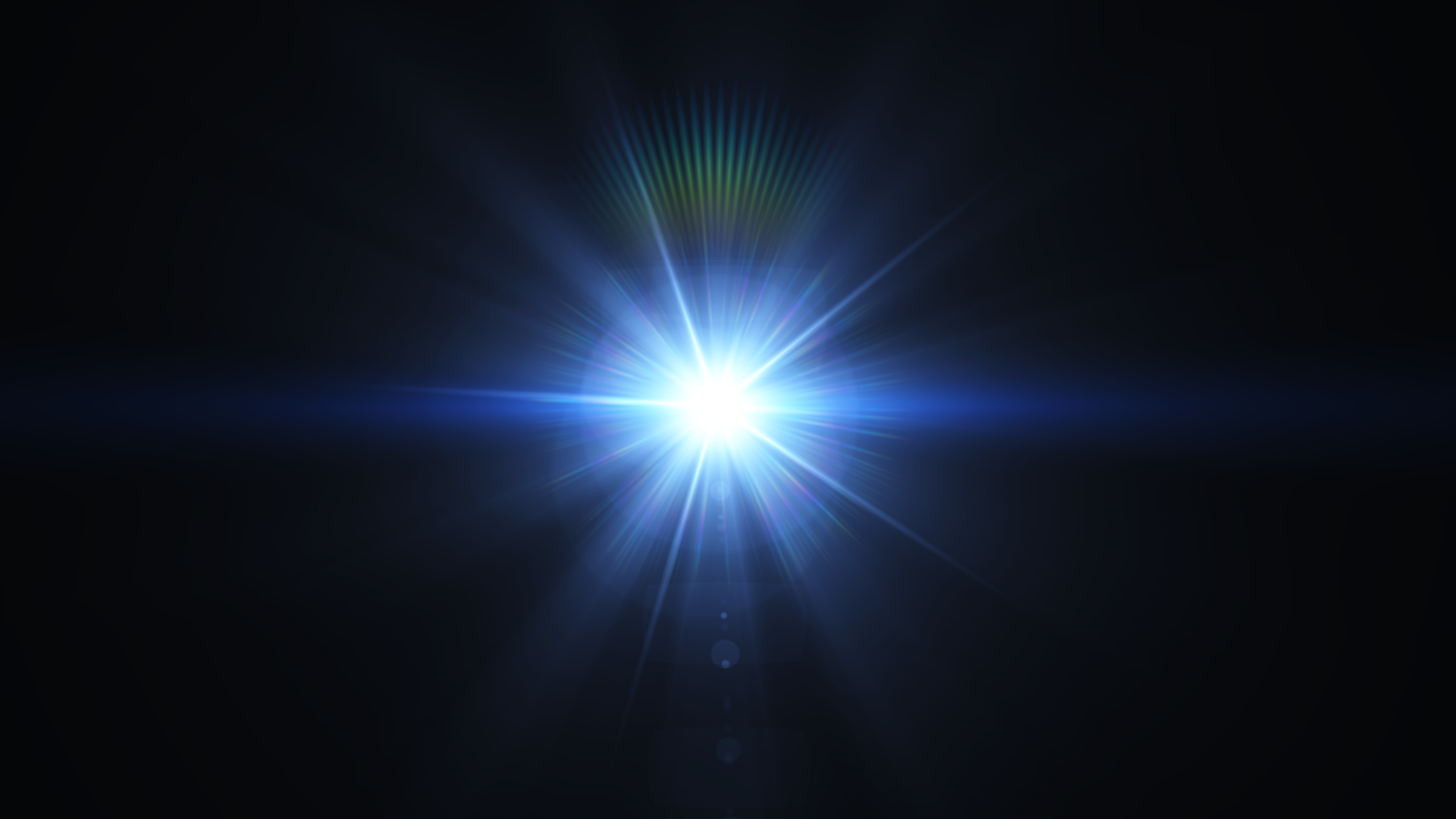 A flash of light.