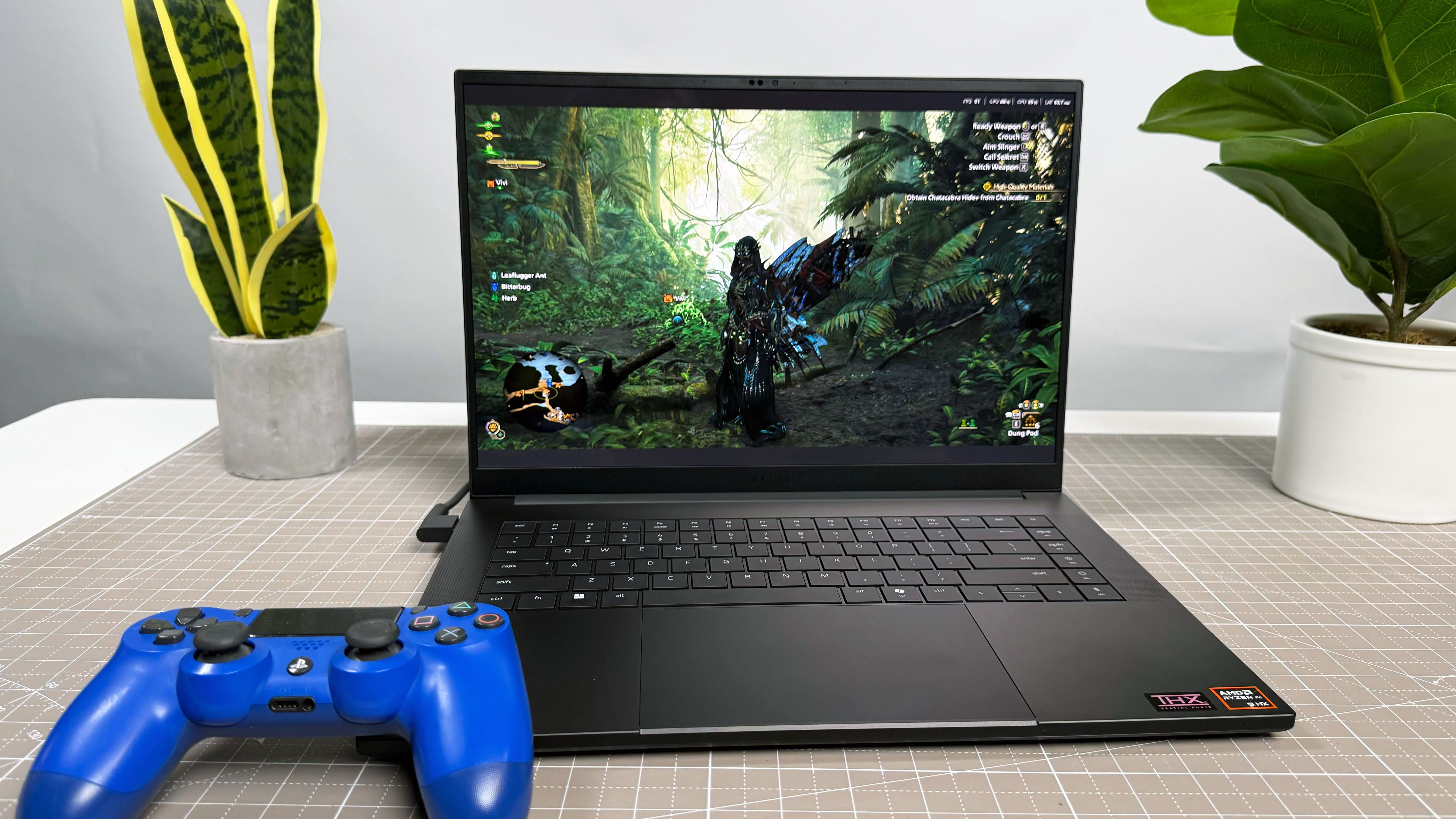 Gameplay on the Razer Blade 16 (2025) with an Nvidia RTX 5090 Laptop GPU.