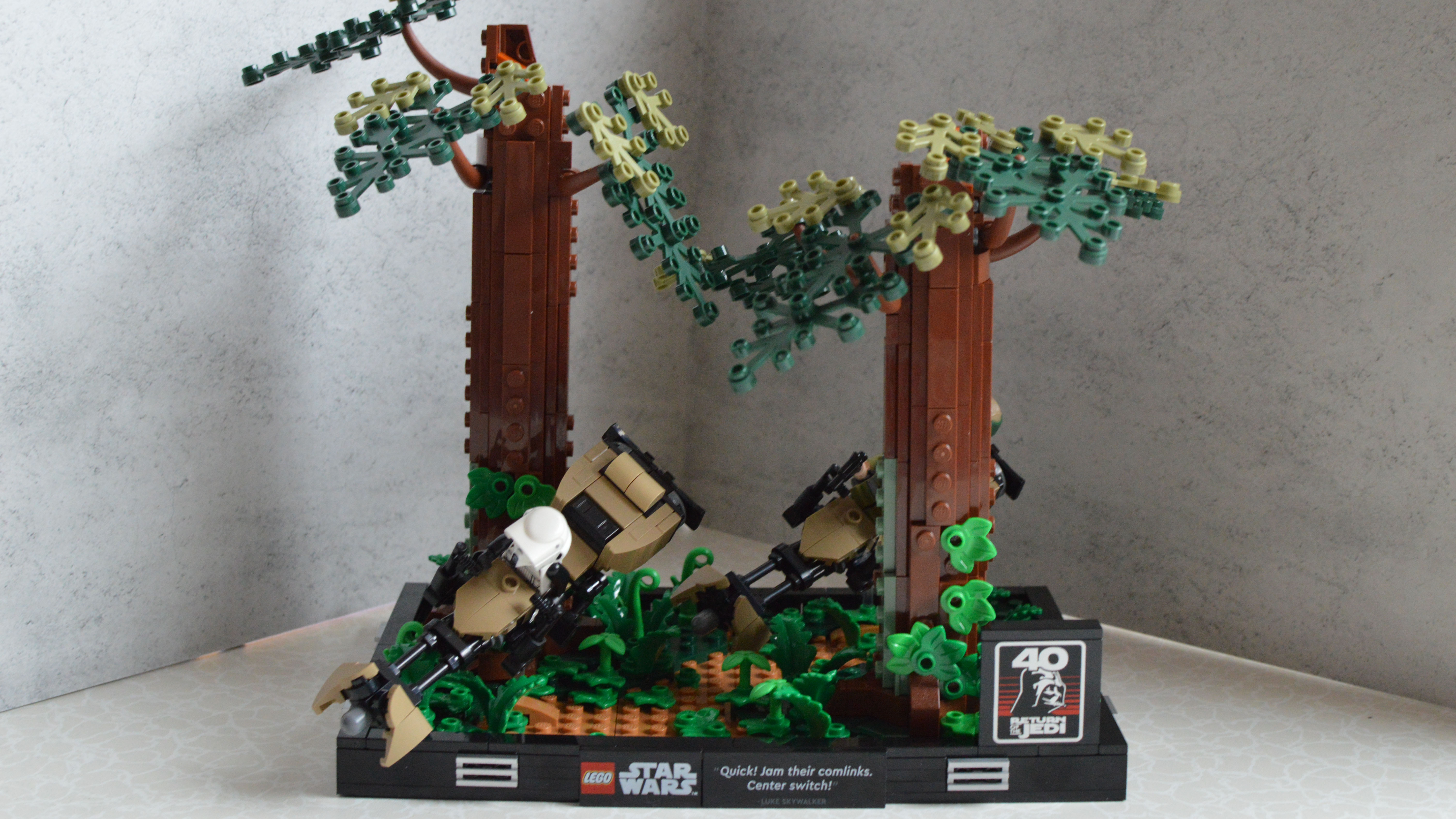 Lego Star Wars Endor Speeder Chase Diorama