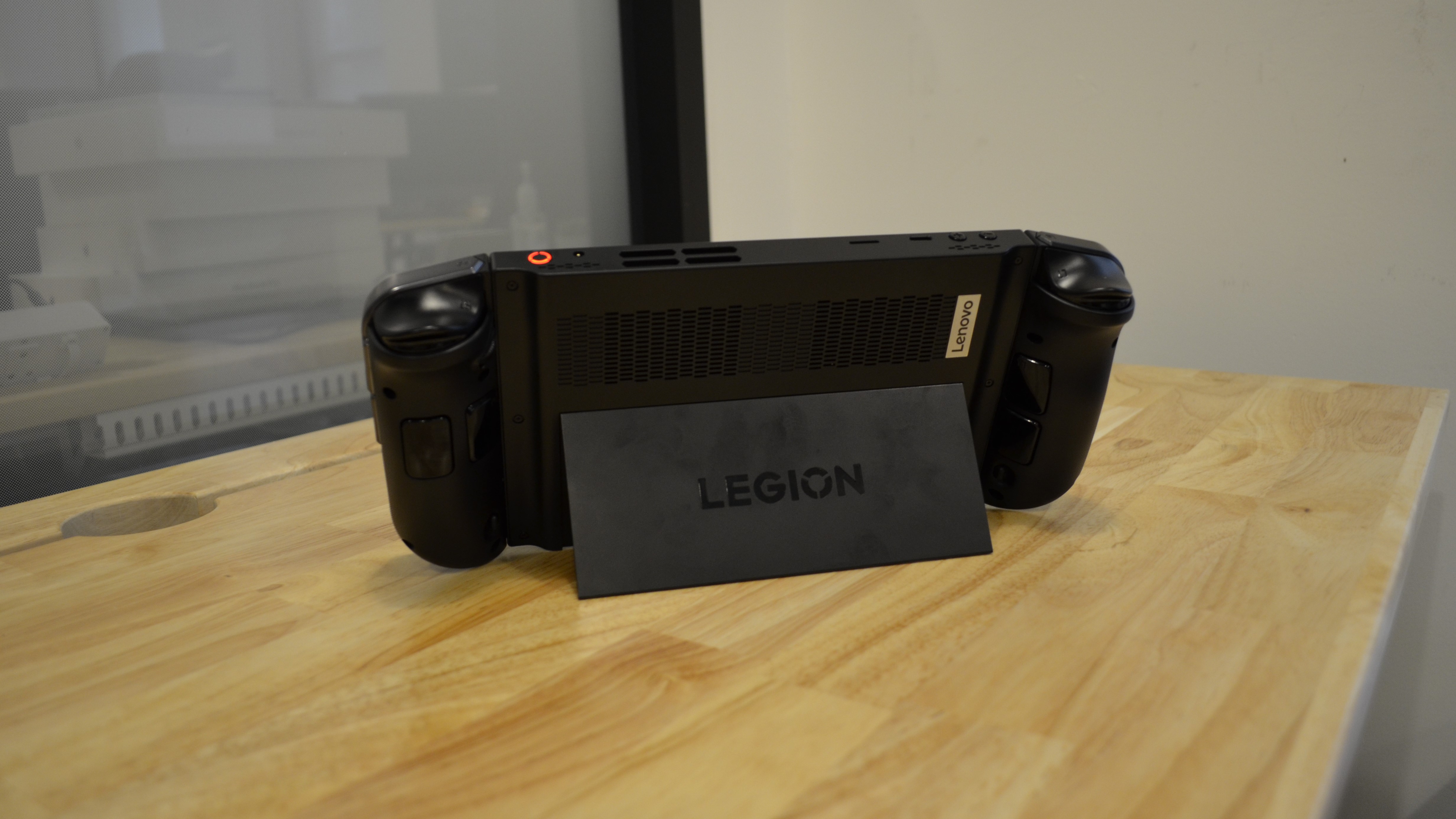 Lenovo Legion Go on wooden table