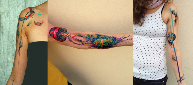 Watercolour tattoo: Ondrash