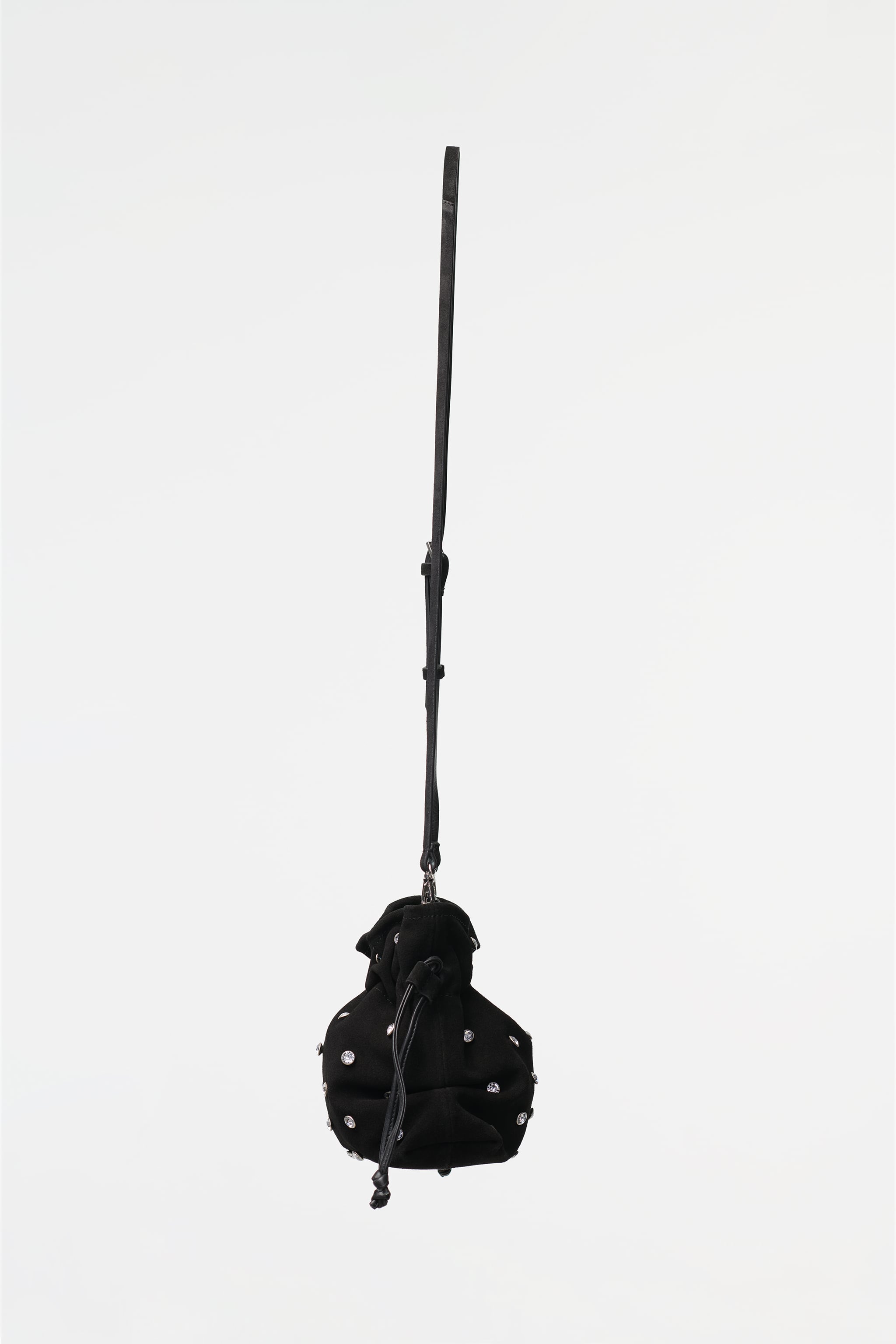 Zara + Rhinestone Suede Bag Limited Edition